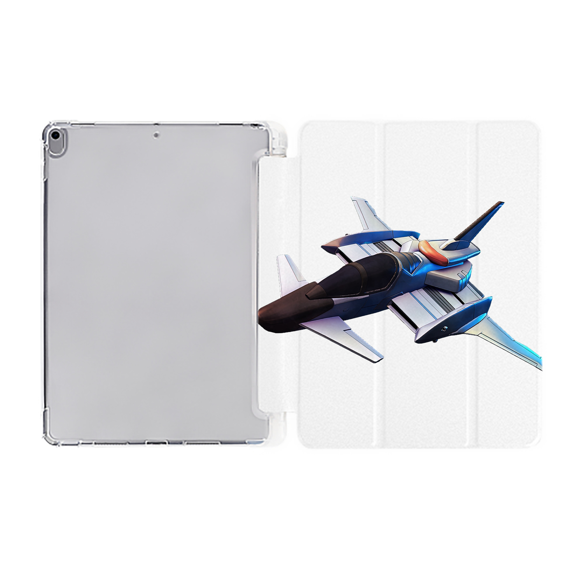 （画像用） 機動戦士ガンダム Mobile Suit Gundam IPad ケース ペン収納付き 三つ折りスタンド PUレザー×シリコン 対応機種9.5/10.5/10.9インチ